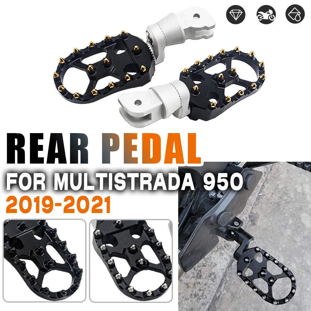 

For Ducati Hypermotard 950 RVE SP Motorcycle Front Rear Footrest Adjustable Extend Lowering Foot Pegs Rotatable FootPegs Rest