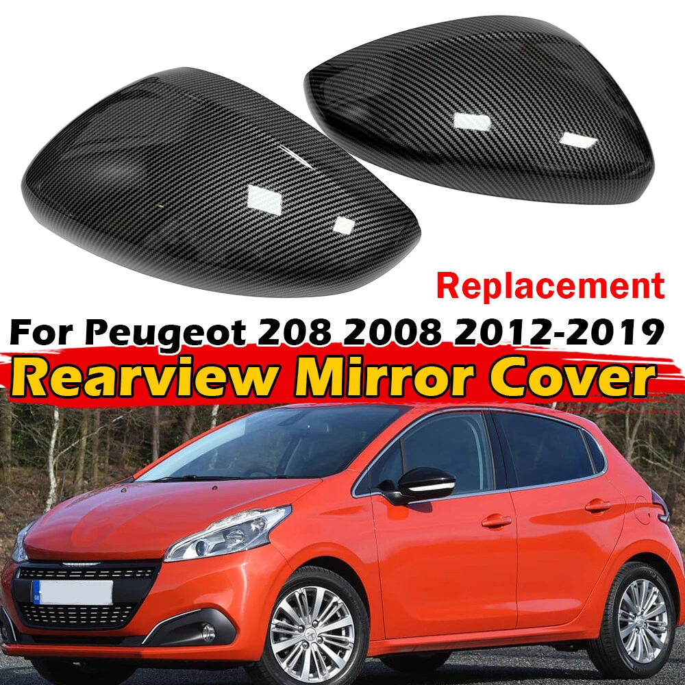 Dla Peugeot 208 2008 2012-2018 Citroen C3 2016-2020 Zamiennik lusterka wstecznego Osłona lusterka bocznego Osłona skrzydła Zewnętrzne wykończenie obudowy