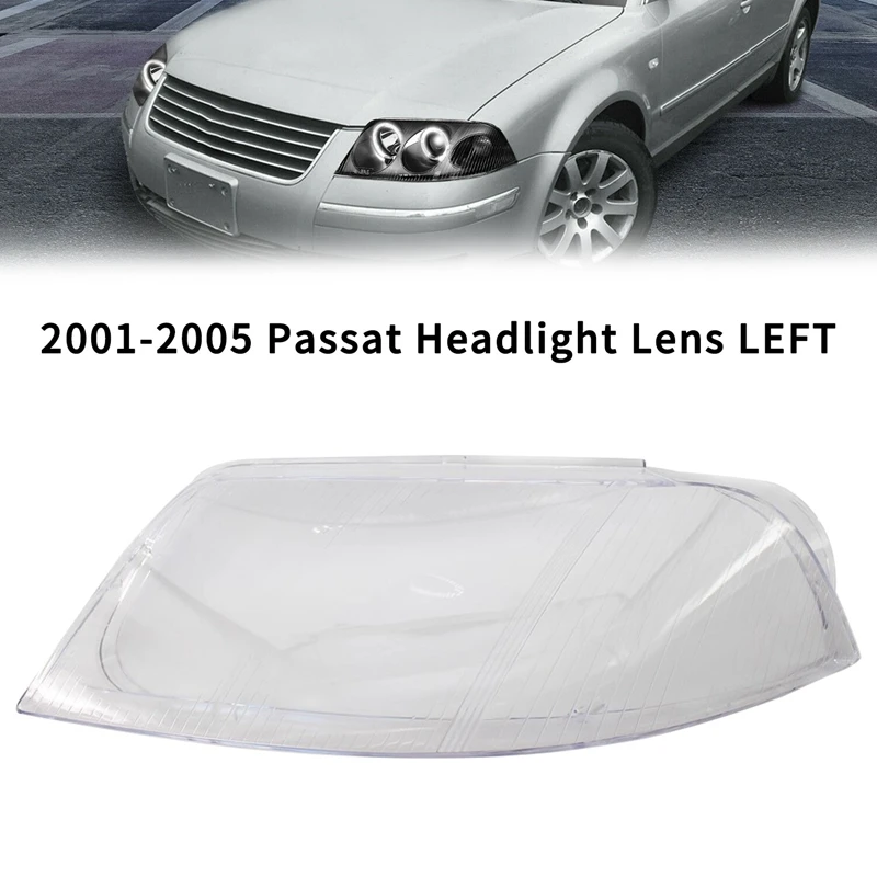 

Car Headlight Head Light Lamp Lense Clear Lens Cover For Passat B5 2001-2005 Headlight Lens Cover(Left)3B7941017F