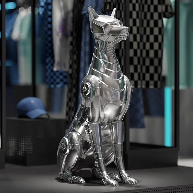 

Large floor dog ornament light luxury technology sense living room TV sofa home decoration housewarming opening gift