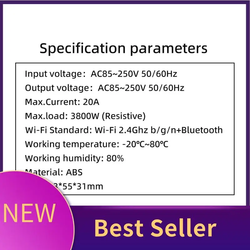 HFES Wifi Temperature Switch With Sensor Ewelink Smart Wifi 20A Thermostat Temperature Switch Supports Voice Control