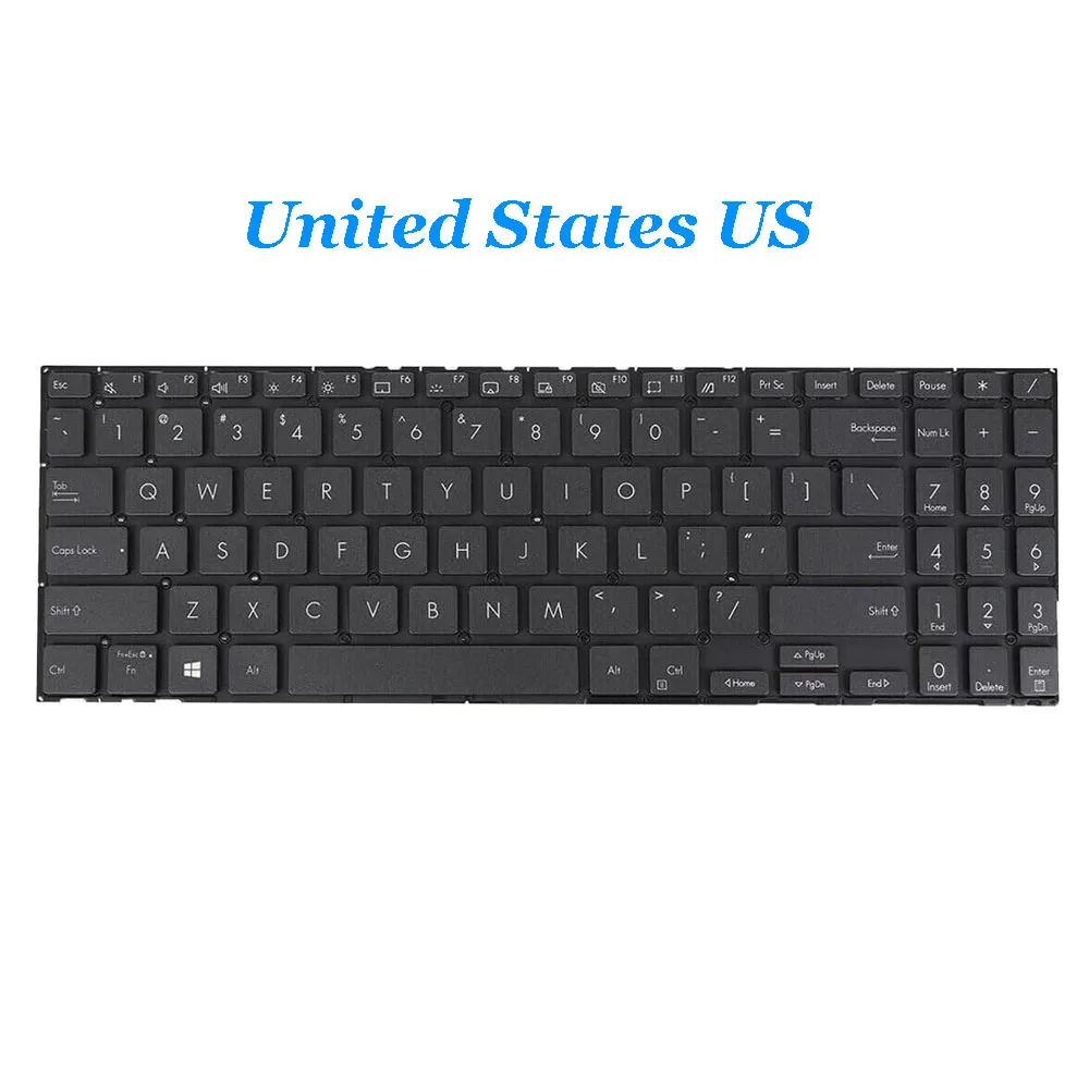 UK\US Laptop Keyboard For ASUS ZenBook Flip 15 UX564EH UX564EI UX564PH With Backlit Black