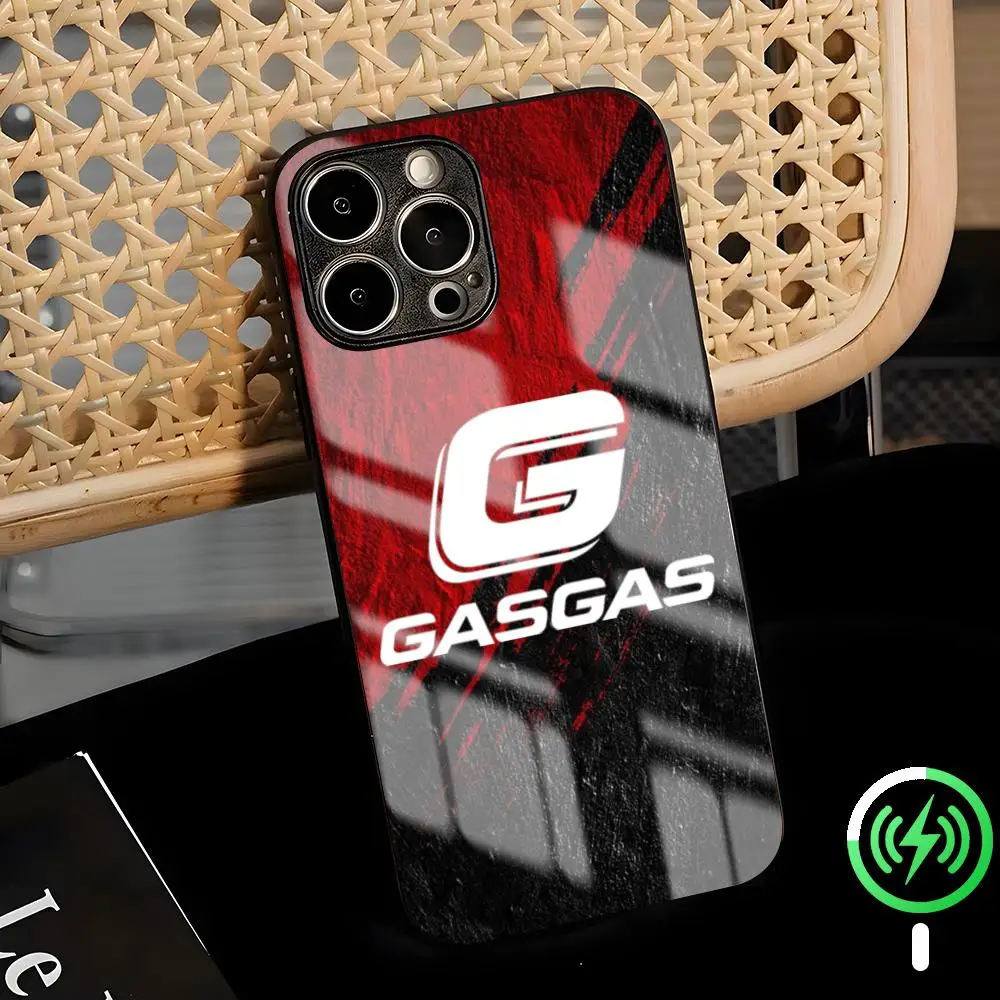 

Racing logos G-GASGAS design Phone Case For iPhone17 Air 16 e 15 14 13 12 11 Plus Mini Pro Max Glass Magnetic Case