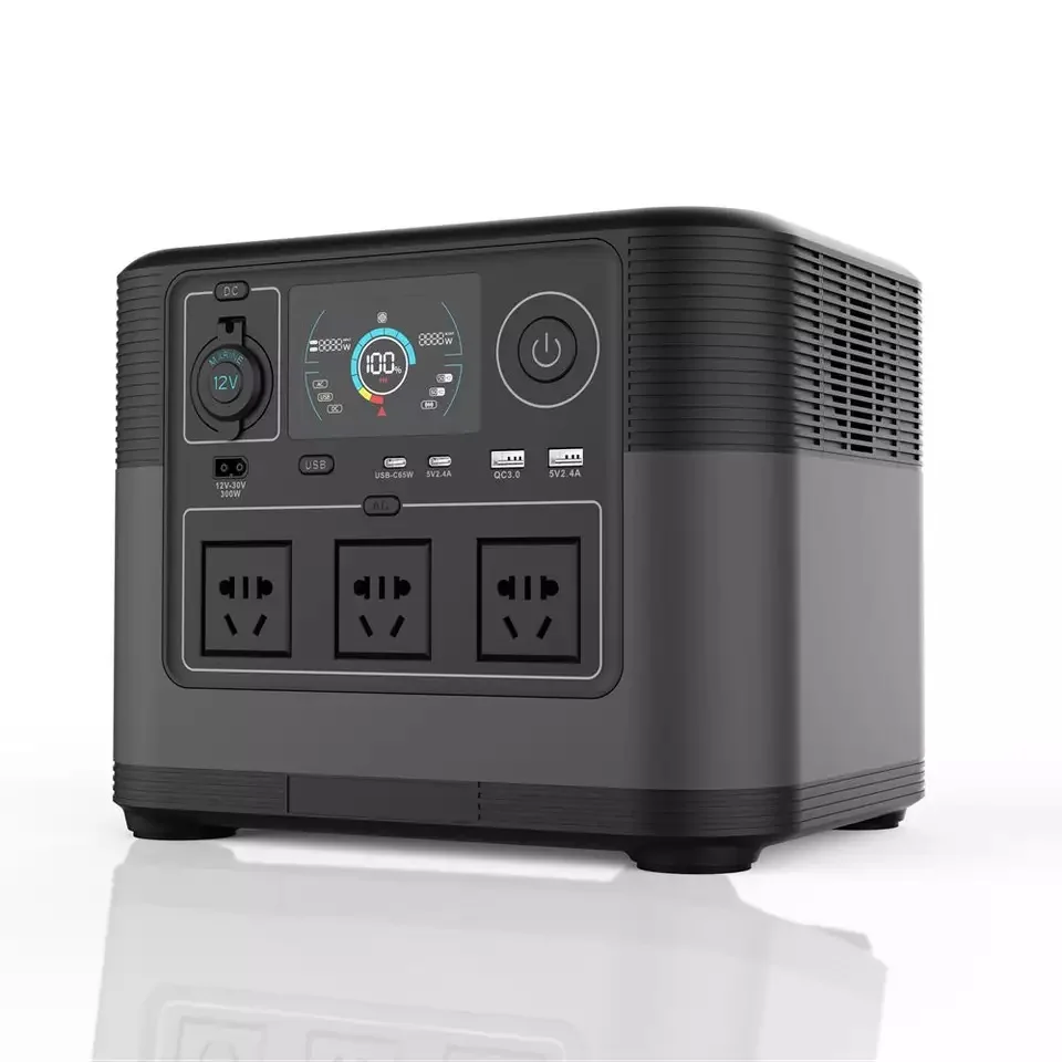 

3,0 быстрая зарядка, высокая скорость, двойной USB, автоматическое резервное копирование батареи, 1200 Вт, портативный источник питания с натяжным и ручным управлением