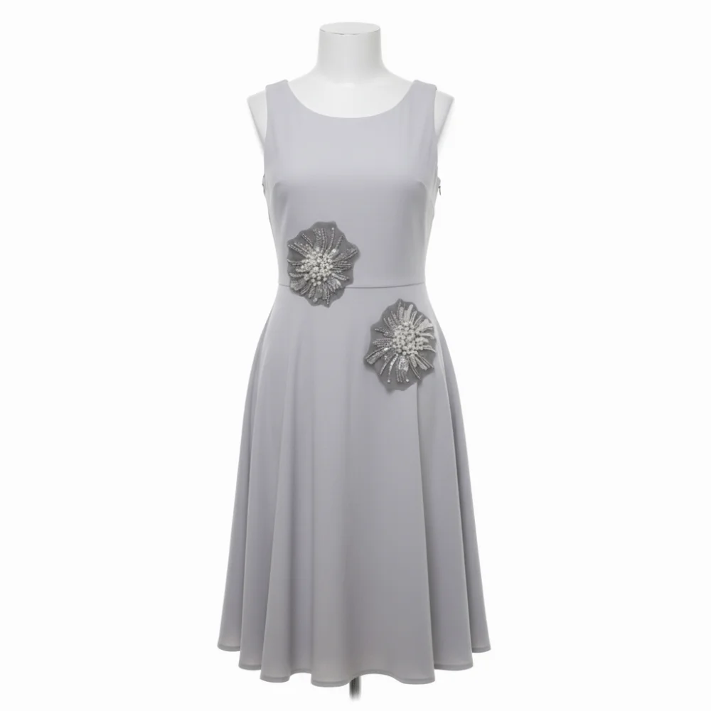 Shape Beads Applique Handmade Beaded Medium-Sized Embroidery Applique Delicate Luxury Clothing Applique Bridal Party