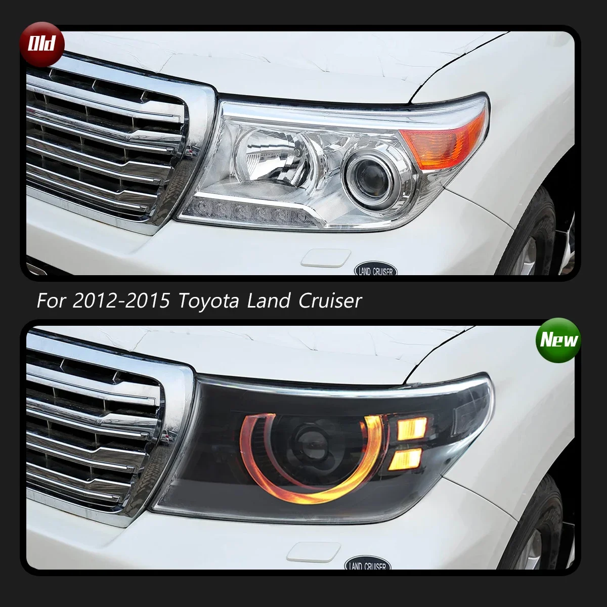 

TYPY новая светодиодная фара, обновленная, модифицированная для Toyota Land Cruiser, фара 2007-2015, динамический сигнал, автоаксессуары