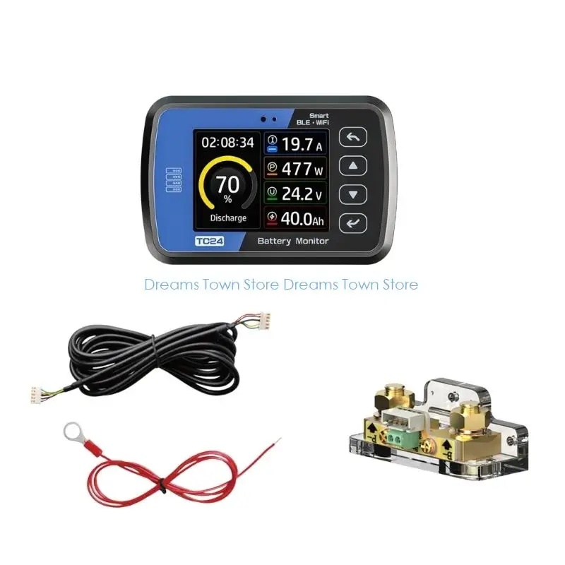 HX6A Digital Battery Monitor With Bluetooth-compatible WiFi Supports 8 80V Acid Lithium Iron Phosphate Batteries