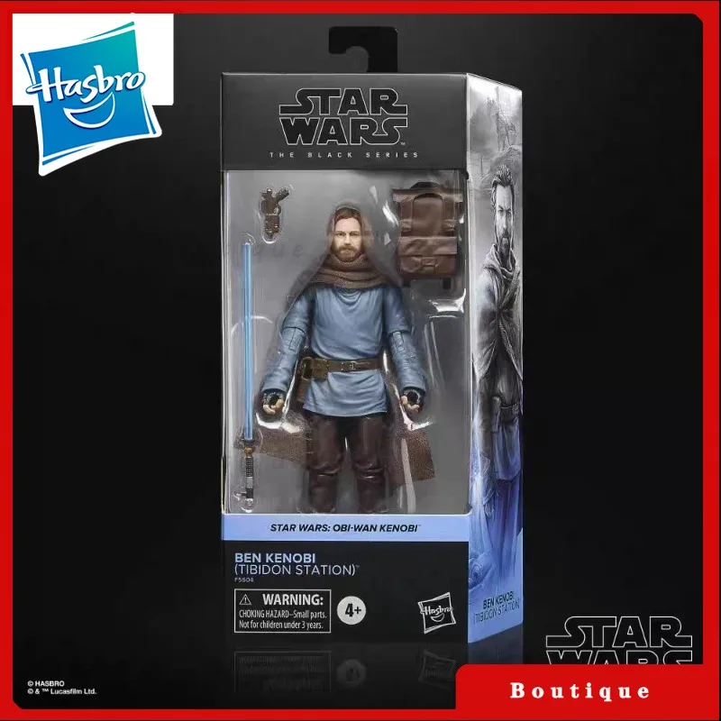 Hasbro Original Star Wars la serie negra Obi-Wan Kenobi Ben Kenobi Tibidon estación Anime figuras de juguete colección de adornos
