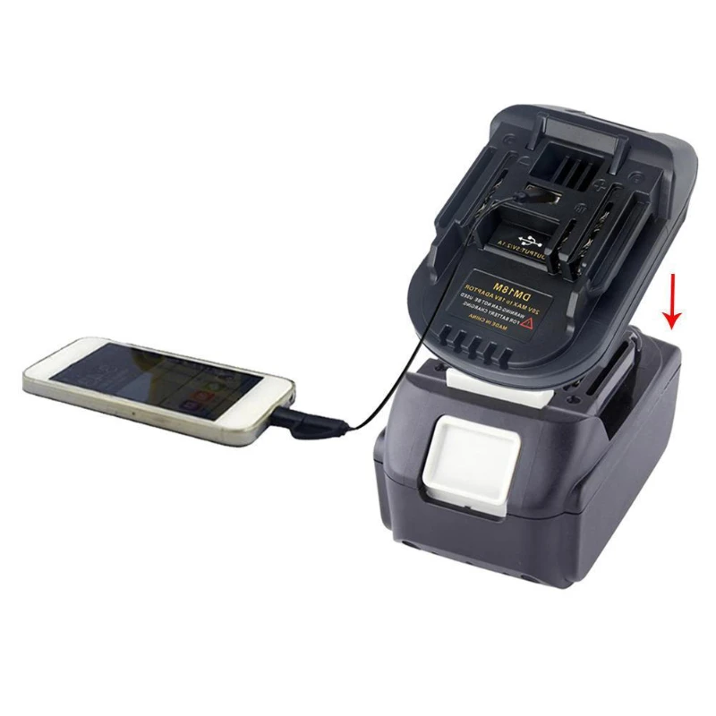 Battery Adapter For Milwaukee For Dewalt to Makita Bl1830 Bl1850 Batteries For Dewalt battery tools DM18M