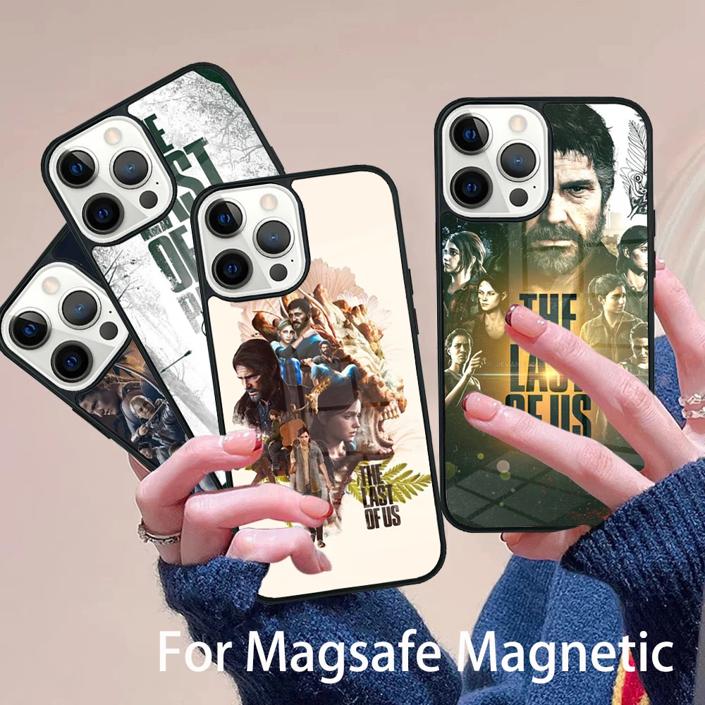 

Ellie The last of us Phone Case Magesafe Magnetic Wireless Charge Cover For IPhone 16 11 12 13 14 15 Pro Max Plus Mini