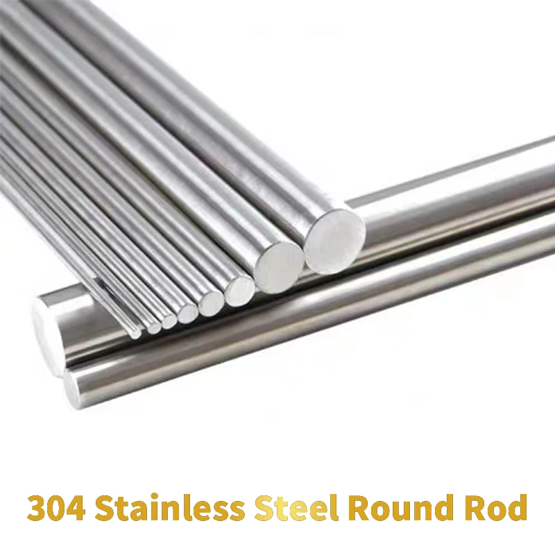 

10PCS 304 Stainless Steel Round Rod Model Straight Metal Round Shaft Rods Bars length 100mm 200mm 300mm Diameter 3/4/5/6/8mm