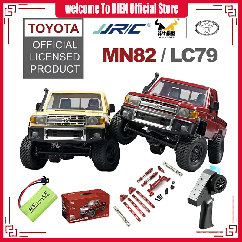 

MN82 Remote Controlled Climbing Off-road Vehicle 1:12 Full Scale 4WD for Toyota LC79 Simulation RC Model Children Toy Rc Car