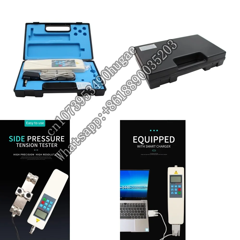 Plastic Electronic Wire Rope Tension Gauge Tester Meter for 200KN Maximum Load Value Diameter Pressure Measurement Tool for