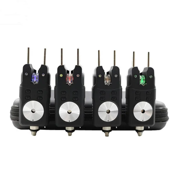 Excellent Quality 6 LED Indicators Waterproof JZH-RF698 4+1 Carp Fishing Bite Alarm With CE Certificates