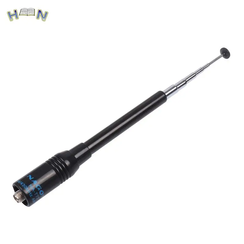 NA-773 SMA-F UHF+VHF Handheld Telescopic Antenna for BAOFENG UV-5R/82/B5/B6 888S