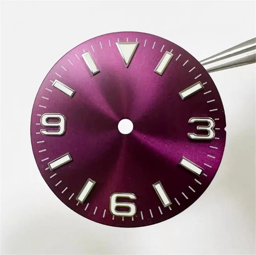 29MM Watch Dial Sun Pattern Dial Suitable For NH35 NH3536 4R35 4R36 Movements Luminous Literal Dial Watch Accessories