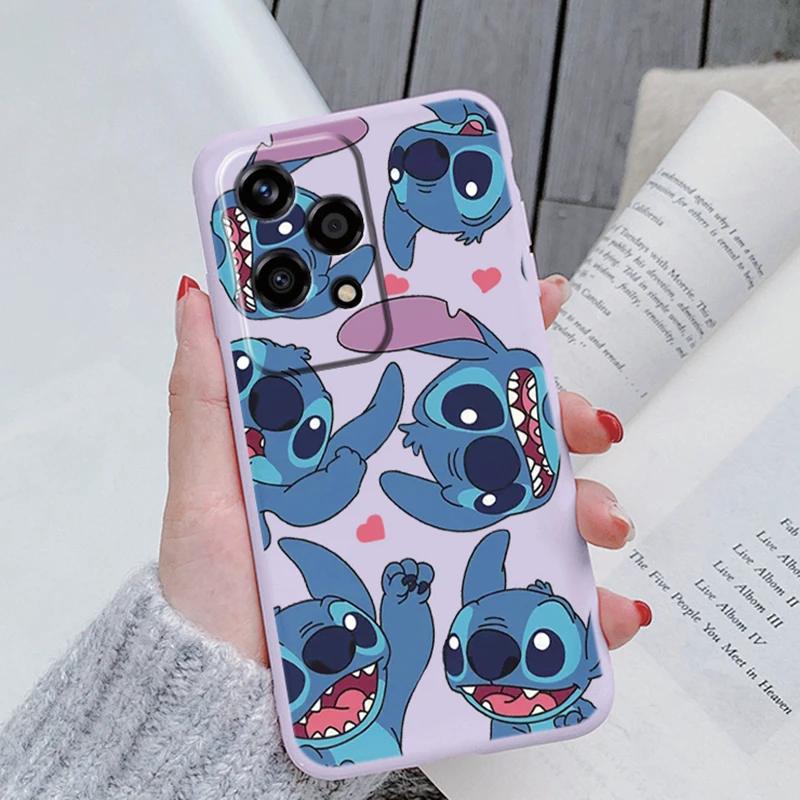 Etui na telefon Honor 90 Lite 200 Pro 200 Lite 200 Smart Paly 6 Plus X7C X9b Magic 6 Lite X8b X6b X5b X5 Plus 40C Cartoon Stitch