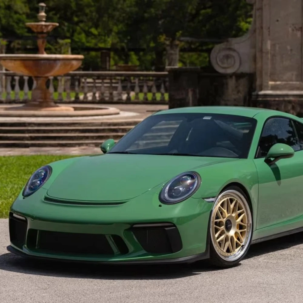 Factory Price Vinyl Car Decoration Film High Quality Iridescence Foil Car Vinyl Wrap  Car Film PET Auratium Green