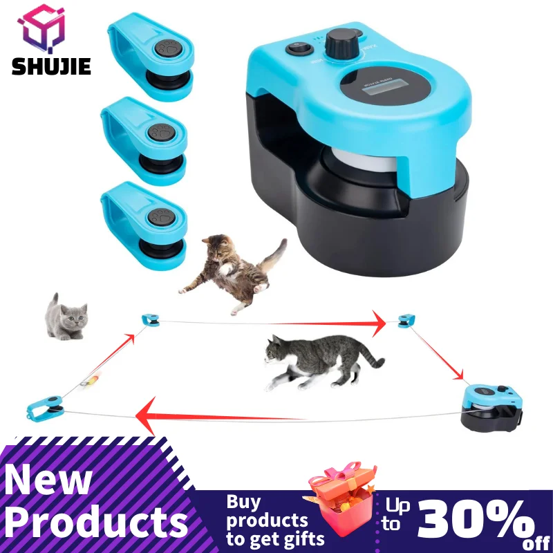 Cat Toys for Indoor Cats Interactive Cat Toy Wheel Exerciser New Cat Treadmill for Indoor Adjustable Speed Simulated Hunting Toy