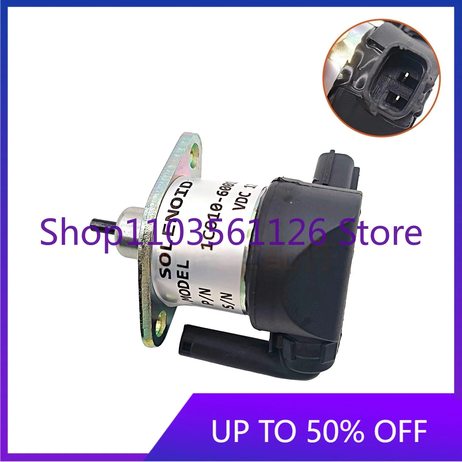 

854K/954K Совершенно новый электромагнитный клапан трактора, переключатель клапана отсечки моторного масла, номер детали 1C010-60015 для сельскохозяйственного оборудования