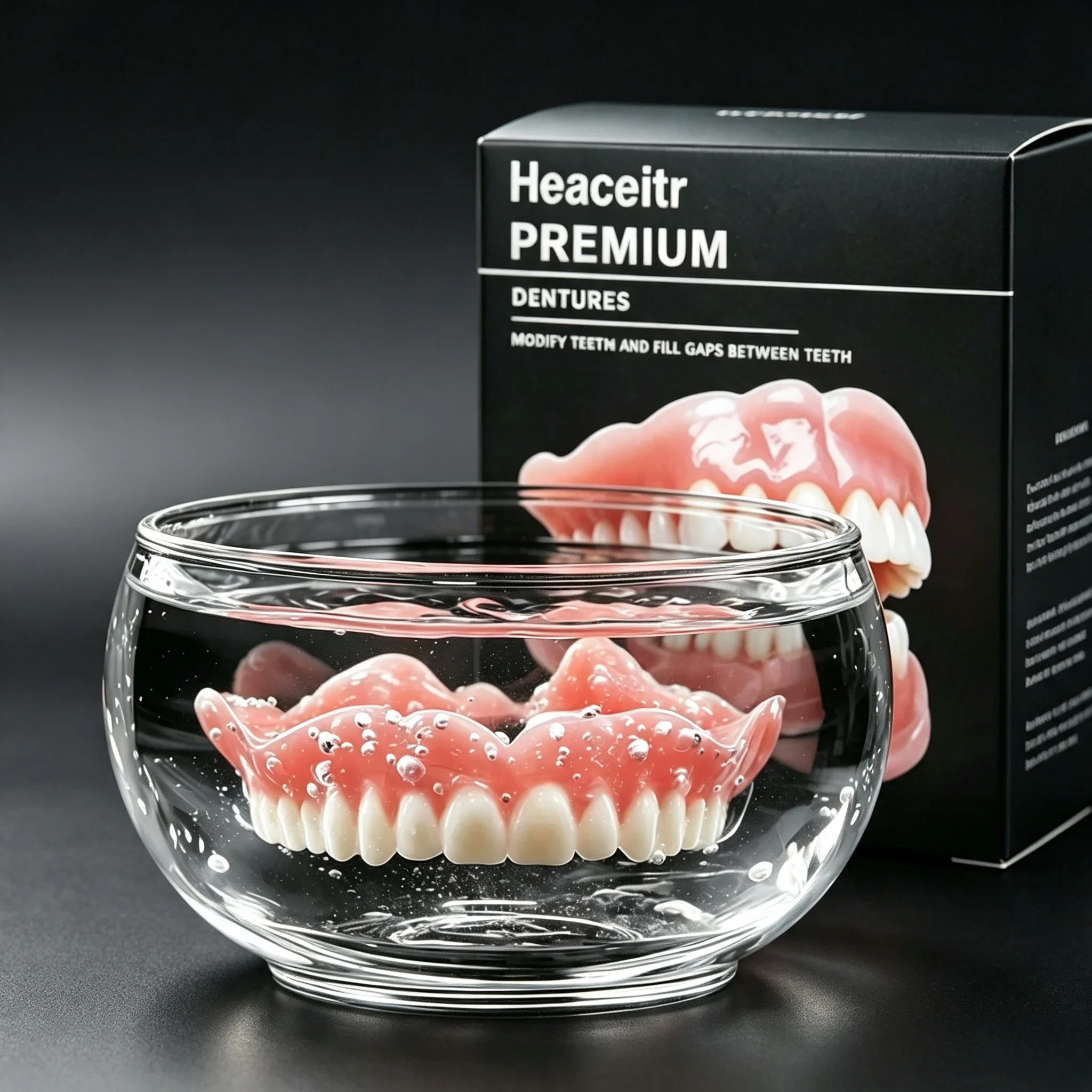 Slim Comfortable Custom Fit Dentures Boil to Shape Fits All Arch Sizes Reliable for Daily Meal Drink