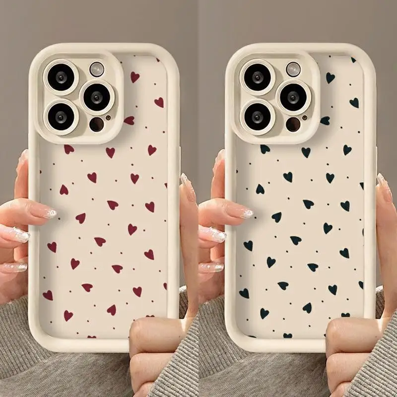 Love Heart Case For OPPO Reno 12 11 10 4 3 2 5 7 Pro 6 Plus 4Z A36 A76 A96 A92S Realme 9i 4G Find X3 Lite Shockproof Soft Cover