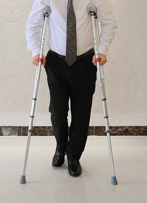 

Underarm crutches for the elderly and disabled, double crutch walking aids, single crutch aluminum alloy