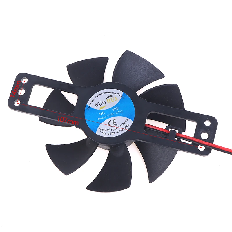 High Quality Black DC 18V 85mm Plastic Brushless Fan Cooling Fan For Induction Cooker Repair Accessories 1pcs