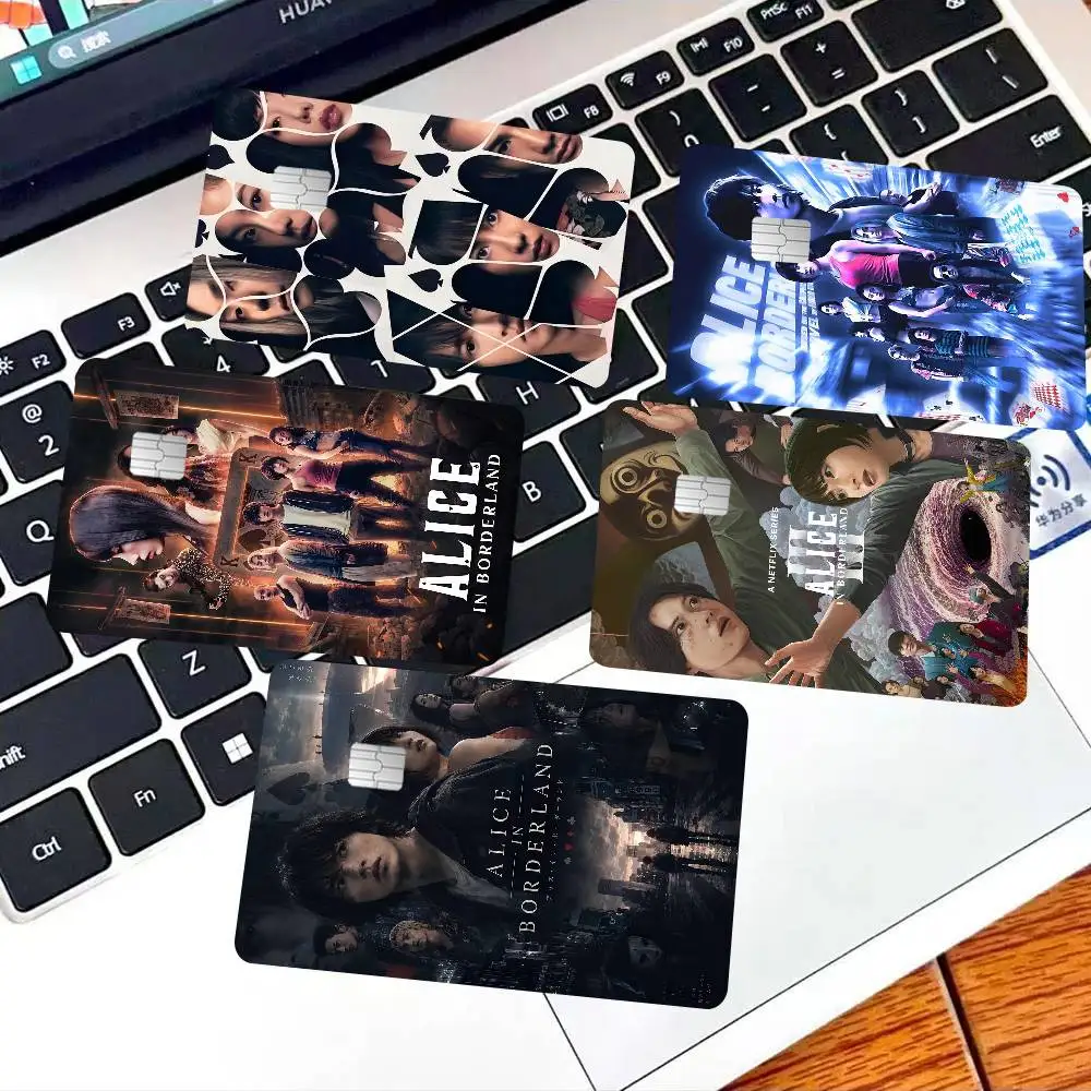 Hot TV Alice In Borderland Anime Spend or Save Shell On Off Ultra Thin No Fade Sticker Skin Cover Film for Debit Credit Card