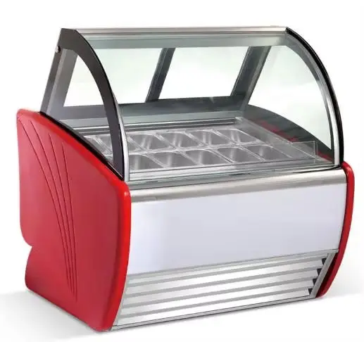 Standard Ice Cream Merchandiser Air Cooling System Perfect for Boutique Ice Cream Parlor