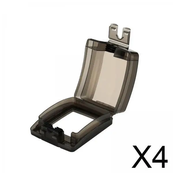 

4xSocket Водонепроницаемая коробка для улучшения дома, прочная для ванной комнаты, кухни, дома