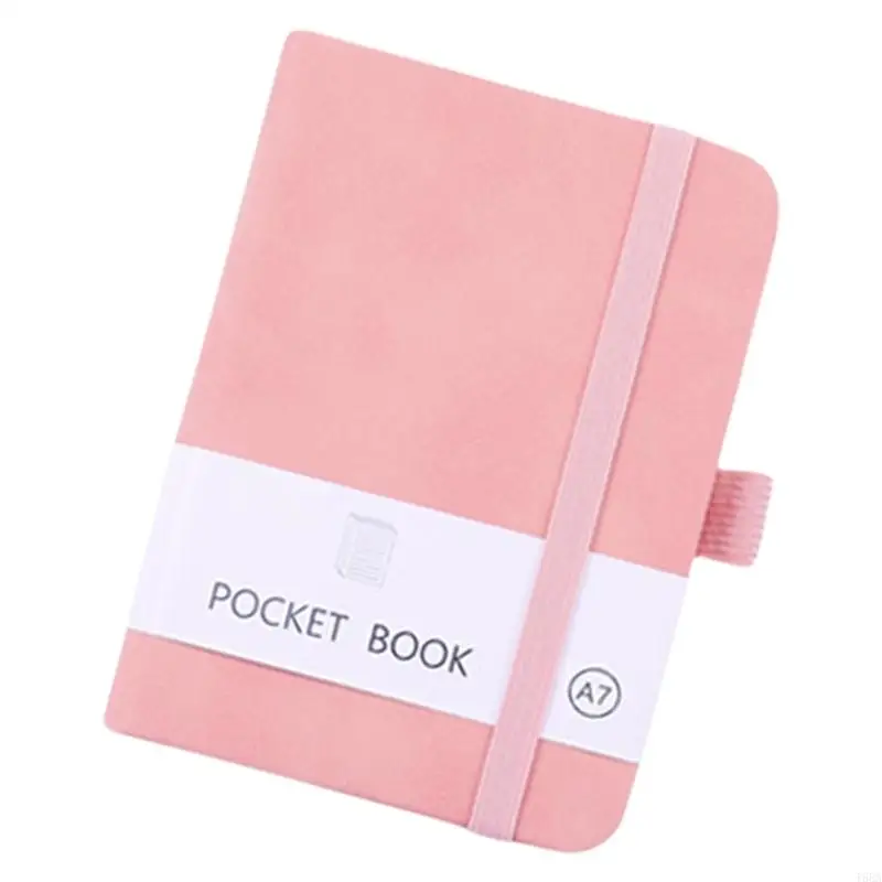 T5EA Hardcover Leder Notebook 200 Seiten breit gefütterte kleine Papier Notebook -Notizbilder