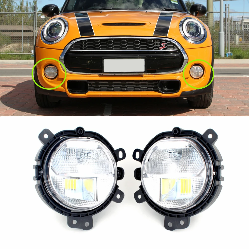 

СВЕТОДИОДНЫЙ DRL противотуманная фара светильник 63177329171 63177329172 для Mini F54 CLUBMNA F56 3door F57 CABRIO 2015 2016 2017 2018 2019