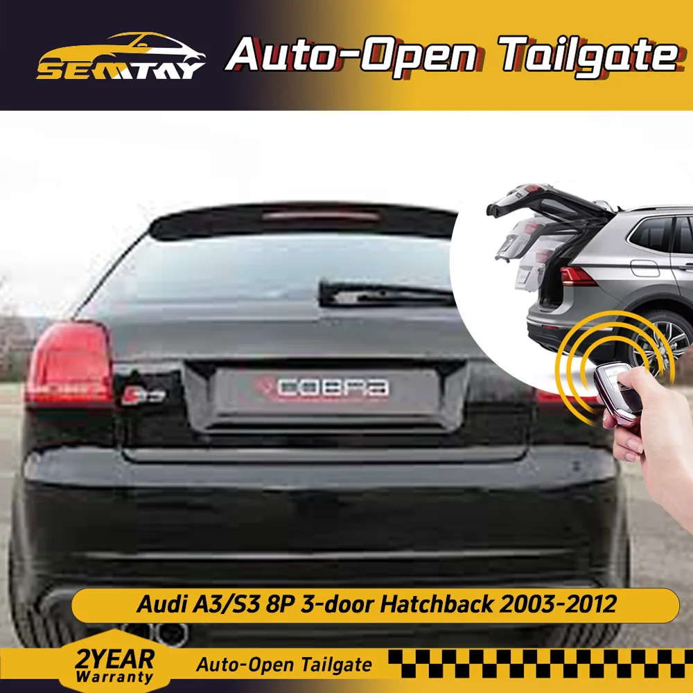 SEMTAY Automatic Lifting Trunk Struts with Spring for Audi A3 S3 8P 3door Hatchback 2003-2012 Rear Tailgate Boot Lift Supports