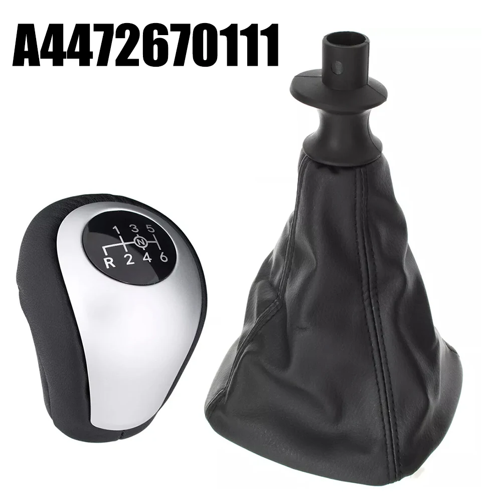 

Black ABS 6 Gear Shift Knob Boot Cover Replacement For Mercedes For Vito W447 2014-2022 OE A4472670111 Manual Transmission Shift