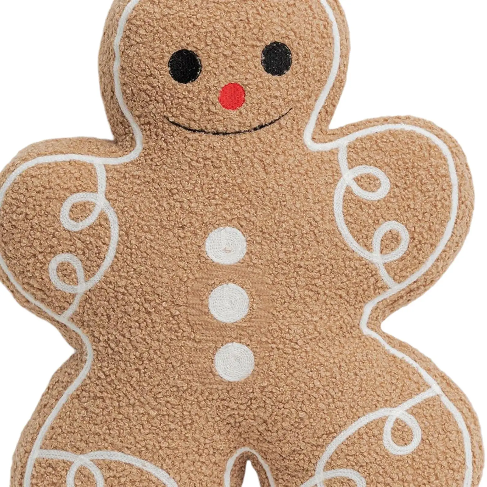 Sierkussen Leuke cartoonpop Gingerbread Man voor vakantie-kerstslaapkamer