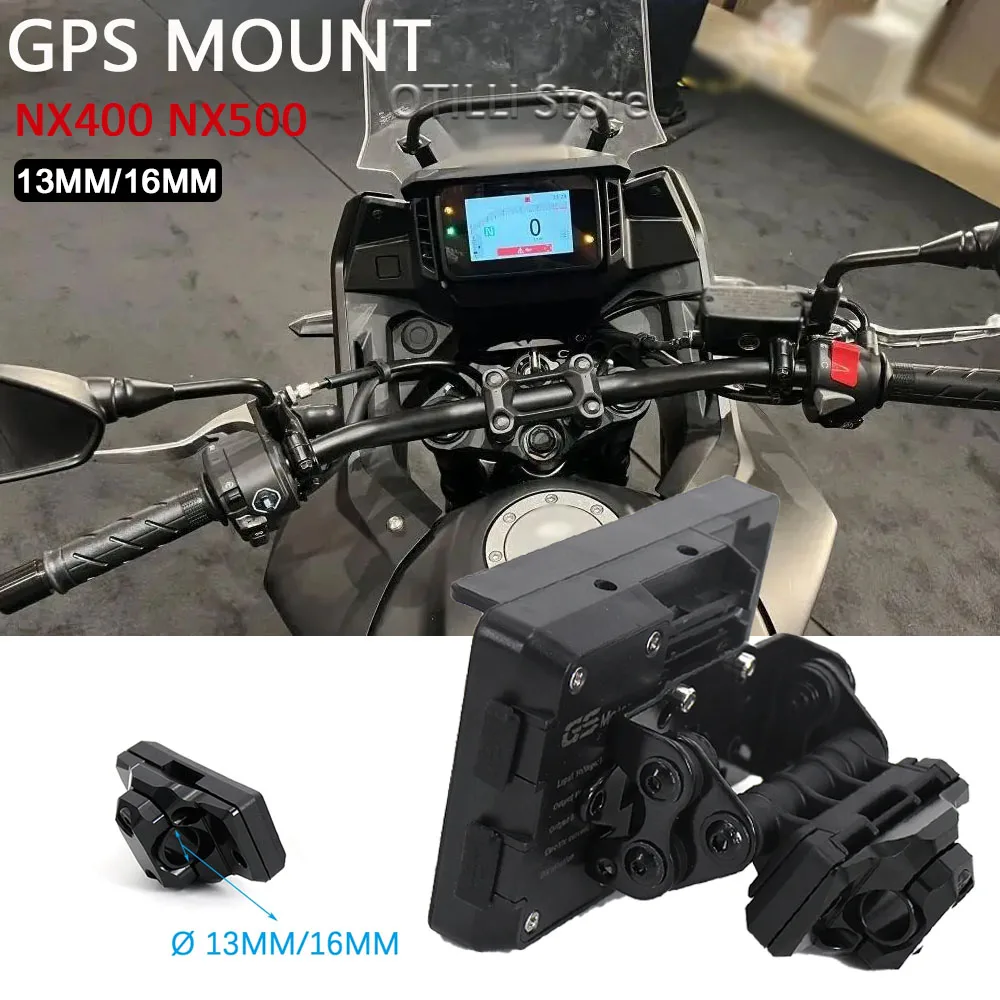 

Motorcycle Accessories Phone Holder Bracket GPS Navigation Bracket Mounting 13/16mm Rod For Honda NX400 NX 400 NX500 Nx 500 2024