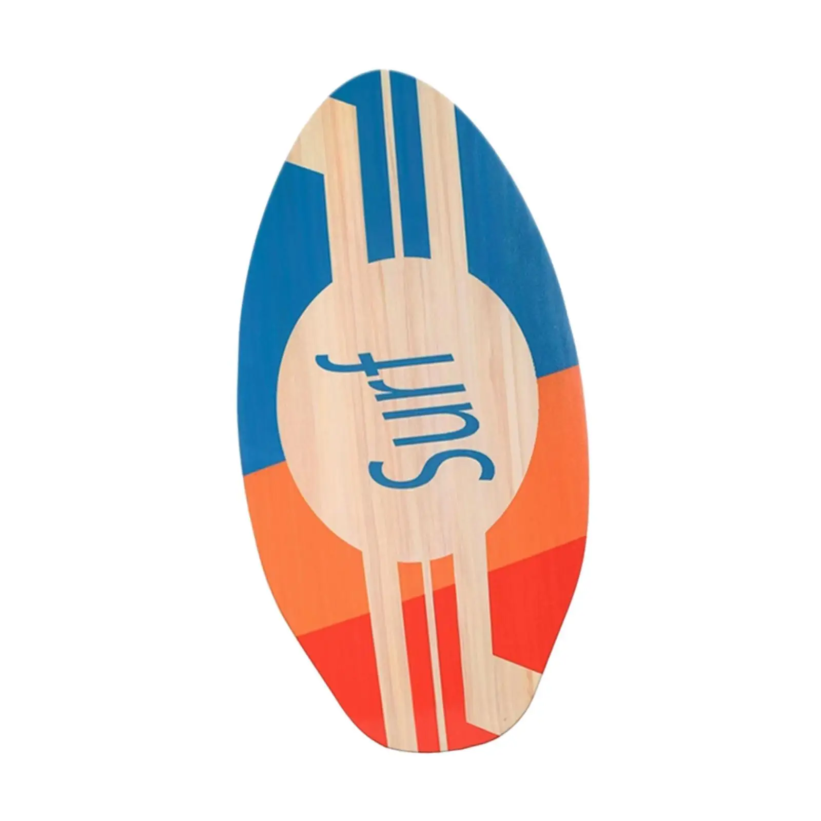 Skimboard Shallow Water Surf Board Portable Water Sports Beach Sand Board Wooden Skim Board for Kids Adults Teenagers Beginners - view 3