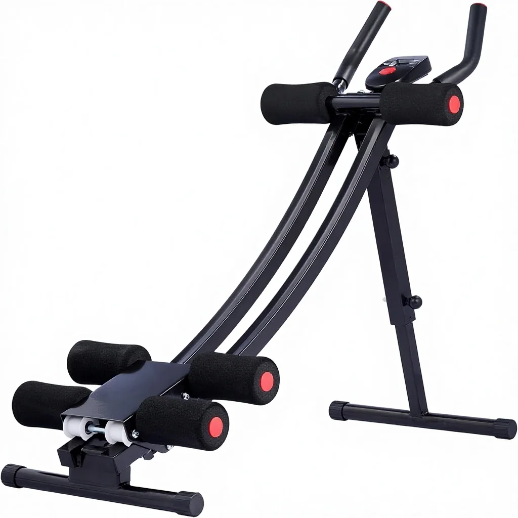 

Ab Machine Home Gym Core Strength Training Equipment Home Fitness Ab Crunch Coaster With Waist Twister LED Displaypromote sales