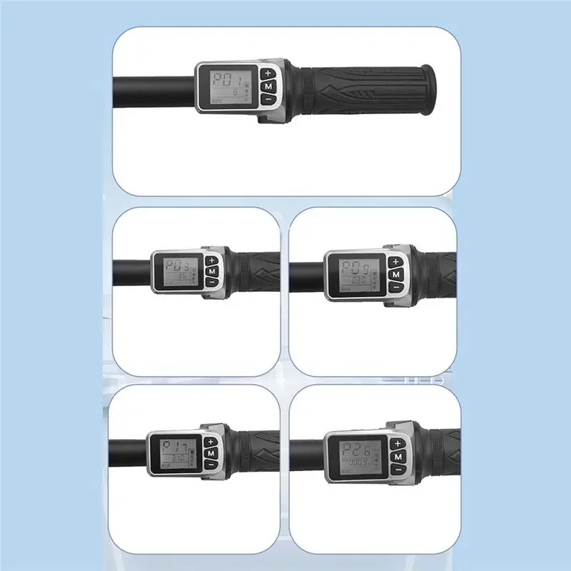 NEW HOT In Stock-124DX 36V/48V LCD Electric Quantity Display With Switch Ebike Speed Governing Throttle Grip Electric Throttle G