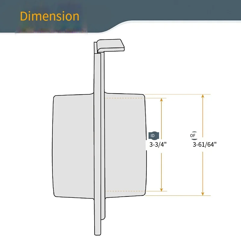 Compact Dust Hose Adapter Dust Collector 260*139*100MM Dust Collector Accessories Compact Design 100mm Easy Installation