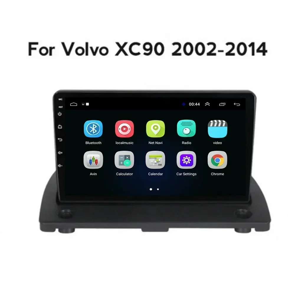 8 + 128G Android 13.0 เครื่องเล่นมัลติมีเดียรถยนต์วิทยุรถยนต์สําหรับVolvo XC90 2004 - 2014 GPSนําทางCarPlay DSP 2din QLEDไม่มีDVD