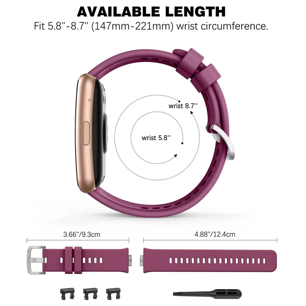 شريط سيليكون متوافق مع ساعة هواوي صالح Smartwatch اكسسوارات استبدال معصمه حزام قابل للتعديل لهواوي ساعة FI