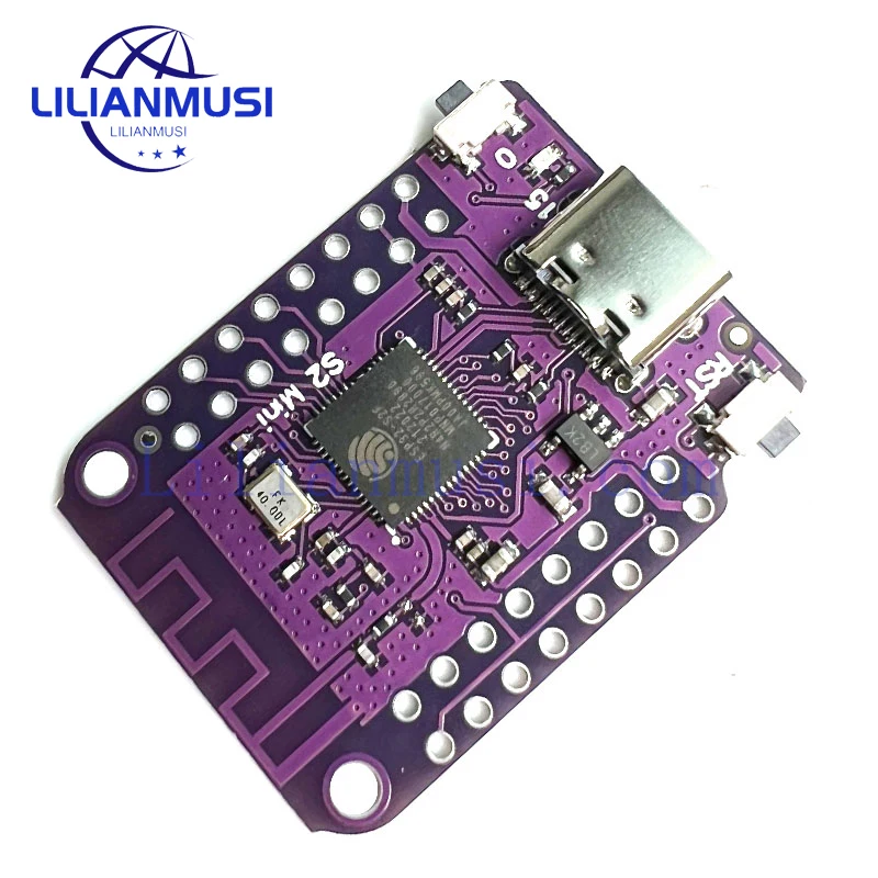 SP32 S2 Mini V1.0.0 - LOLIN WIFI IOT Board based ESP32-S2FN4R2 ESP32-S2 4MB FLASH 2MB PSRAM MicroPython for Arduino Compatible