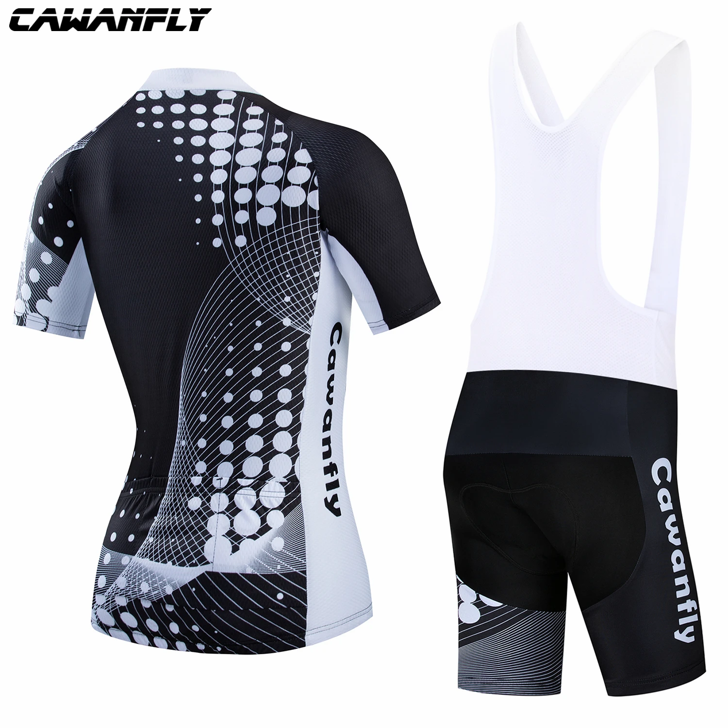 CAWANFLY Cute Cycling Shirt Women Pro Team Bicycle  Jersey Set Ropa Ciclismo Mujer Mountain Bike Clothing