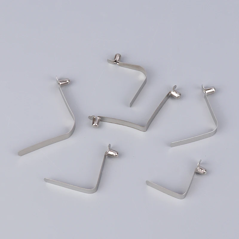 10 pz tubo pulsante singolo chiusura a scatto tipo V Caravan in acciaio Kayak Paddle Clip a molla morsetto a pressione perno palo tenda