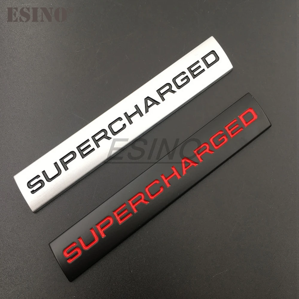 3D Supercharged Automotive Badge, Car Styling, Metal, Chrome, Zinc Alloy, Emblema, Auto Acessório, Land Rover, Ranger Rover