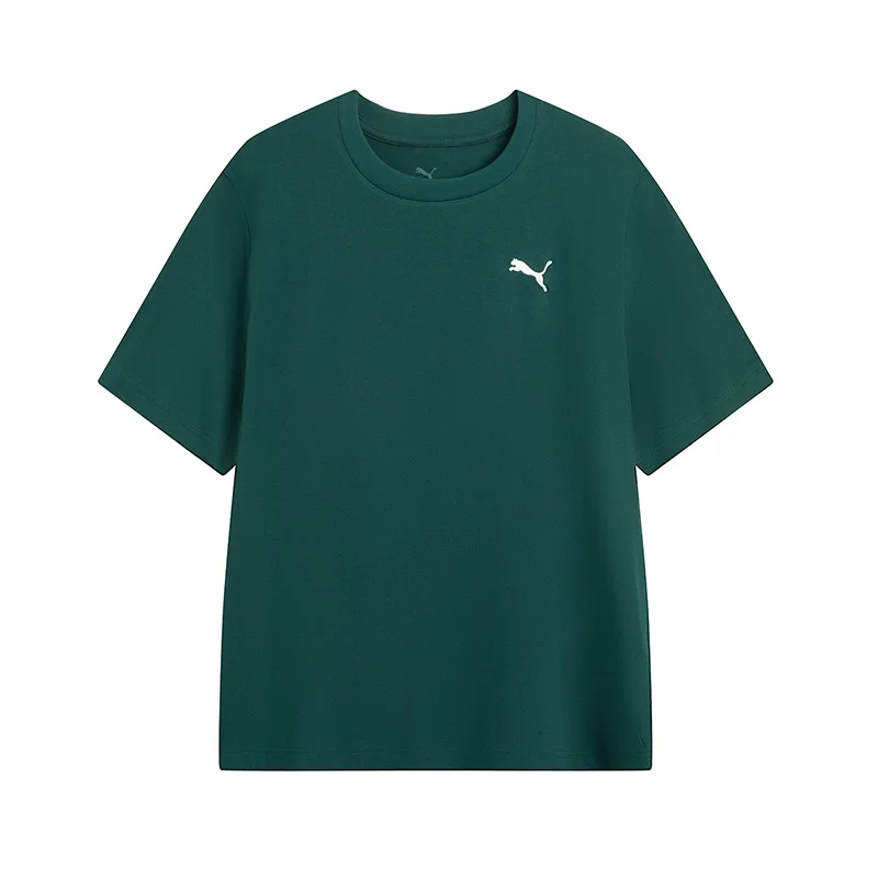 

Puma темно-зеленая спортивная повседневная футболка с короткими рукавами, мужская и женская одежда 63292075