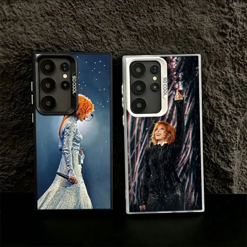 Mylene Farmer Phone Case for Samsung S26 Ultra S25 Edge S24 FE S23 FE S22 Plus Galaxy S21 S20 Cover Back Anti-fall Pattern Color