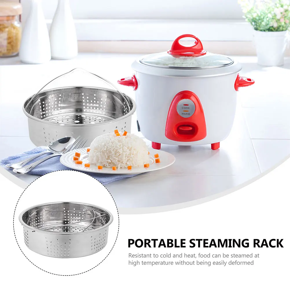 

Multi Stainless Steel Steam Rack Vegetable Steamer Steaming Basket Food Cooking